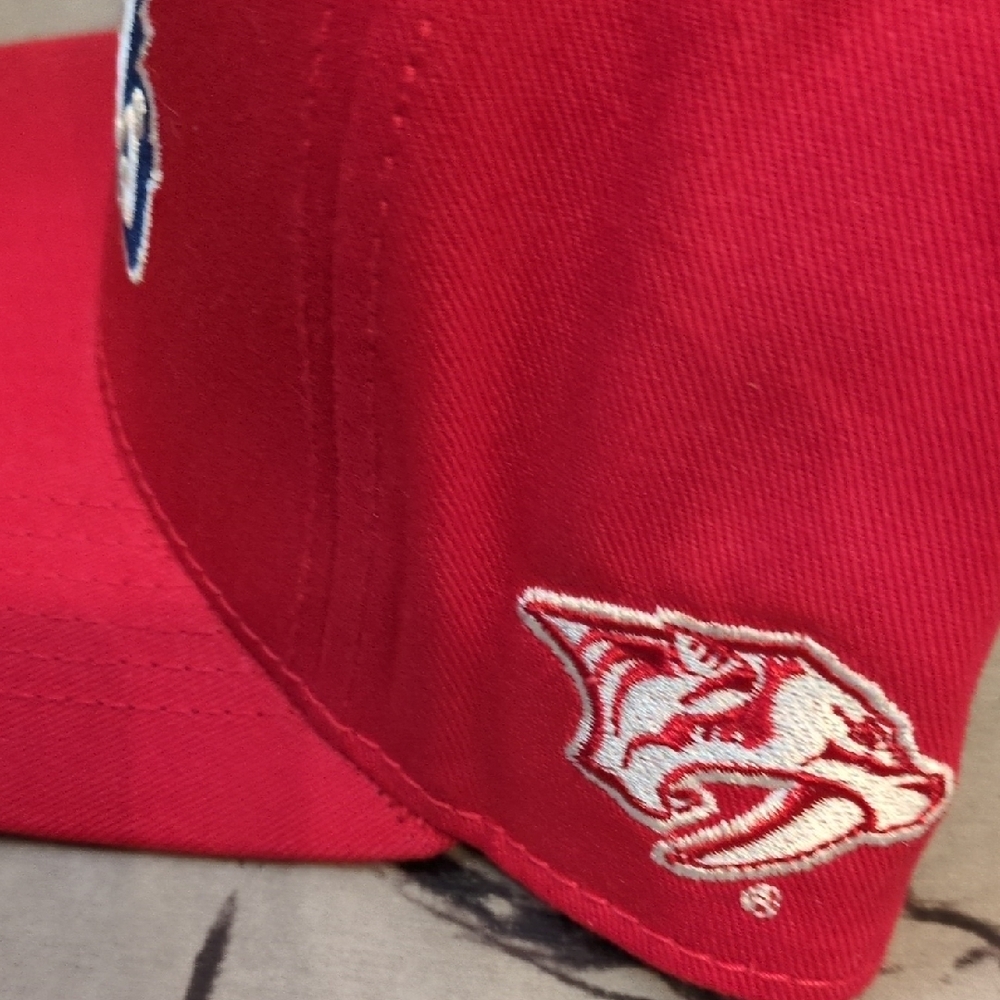 Red Preds Baseball Cap - Picture 3 of 5